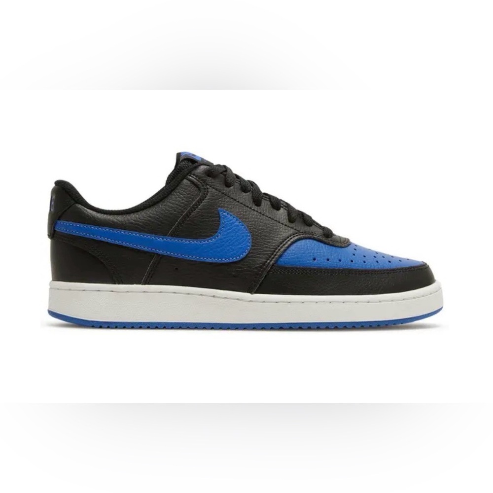 Nike Court Vision Lo Black and Royal Blue Men's Sneakers